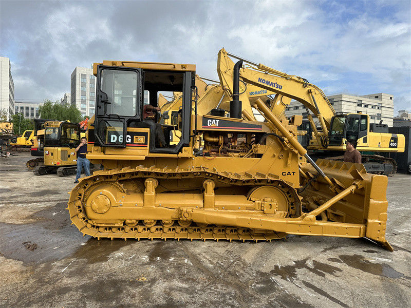 สีใหม่ CAT D6G บูลโดเซอร์มือสอง Caterpillar D3C D5B D6 โดเซอร์ในสภาพดี
