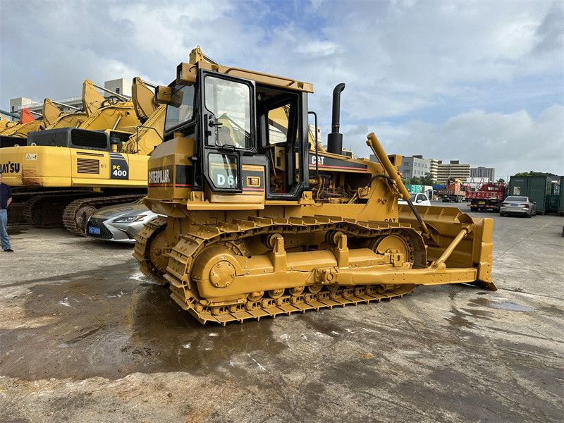 สีใหม่ CAT D6G บูลโดเซอร์มือสอง Caterpillar D3C D5B D6 โดเซอร์ในสภาพดี