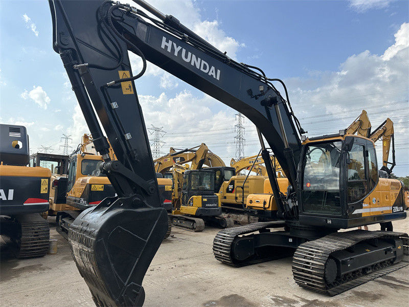 22 ตัน เกาหลี ใช้ Hyundai R220LC-9S Excavator Hyundai 220 Crawler Digger