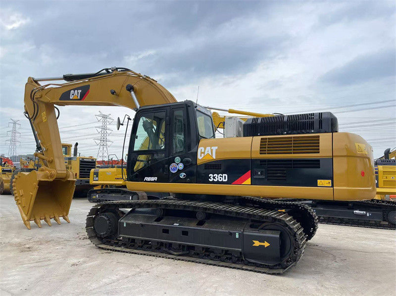 36 ตัน ใช้ CAT 336D Excavator มือสอง 336 Excavator ในสภาพดีเยี่ยม