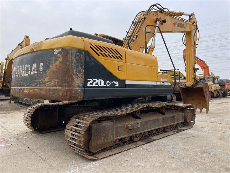 เครื่องขุดของ Hyundai 220LC-9S ของเดิมที่มีประสิทธิภาพสูง ใช้แล้ว มีพลังงานเครื่อง 112 KW