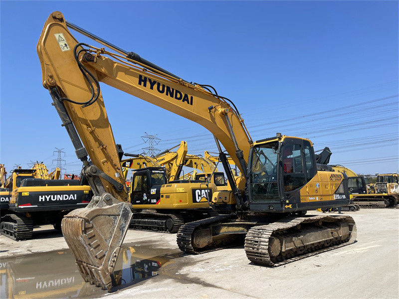 สีแท้เกาหลี ใช้ Hyundai R220LC-9S Excavator Hyundai 220 Crawler Digger