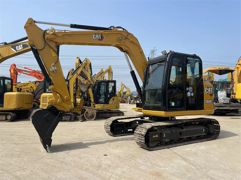 เครื่องขุด Caterpillar Used 308E2 เครื่องขุดไฮดรอลิกขนาดเล็ก ออกแบบให้มีค่าใช้จ่ายในการดําเนินงานที่ต่ํา และใช้งานได้ในหลายประเภท