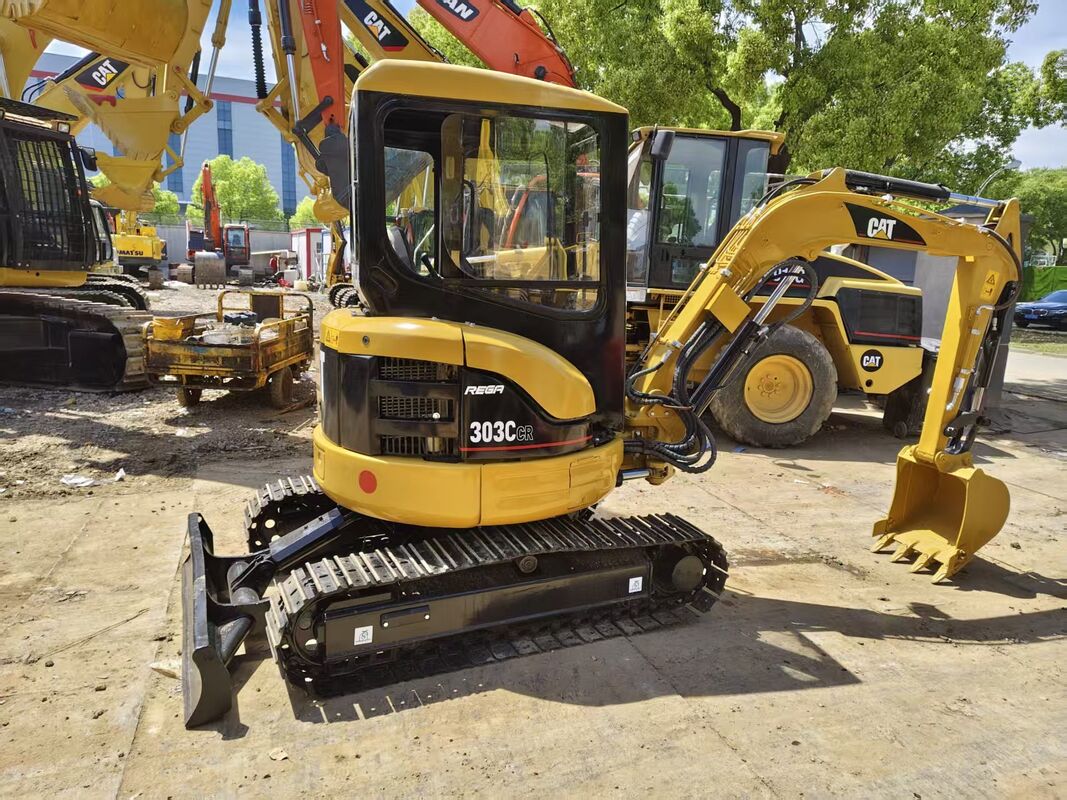 Used CAT 303C CR Excavators Offering Strong Digging Power and Responsive Hydraulics Ideal for Landscaping and Utility Work