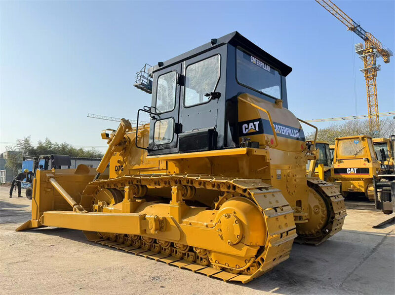 รถแทรกเตอร์ CAT D7G มือสองพร้อมเครื่องยนต์ 3306 น้ำหนักปฏิบัติการ 20230 กก. และใบมีดตรงแบบเอียง