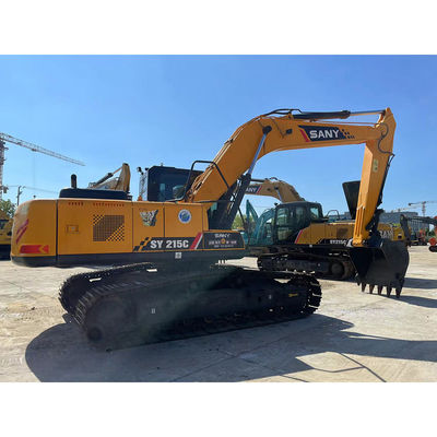 Sany Sy215 Sany Excavator รถขุดไฮดรอลิคมือสอง 20 ตัน