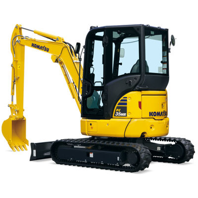 PC35 มือสองขุดรถขุด Komatsu Crawler Excavator Agriculture Digger