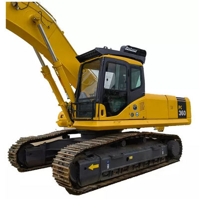 Pc130 Pc200 รถขุด Komatsu Pc360 36 ตัน สีเหลือง