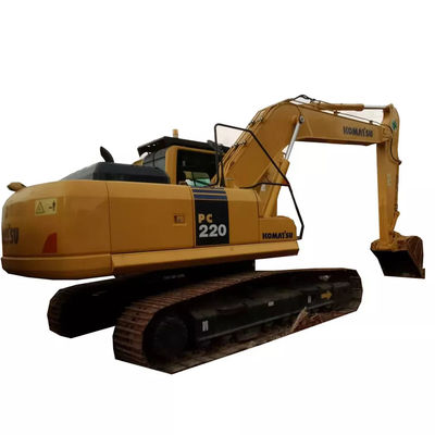 Komatsu Pc220 Komatsu Excavator มือสอง 22 Tons Japan Origin Small Crawler Excavator