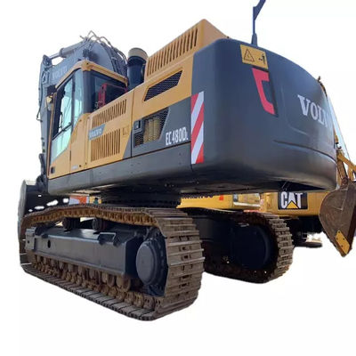 รถขุดตีนตะขาบ Volvo ใช้ไฮดรอลิก Volvo Ec480 รถขุดตีนตะขาบขนาดใหญ่ยี่ห้อสวีเดน 48 ตัน