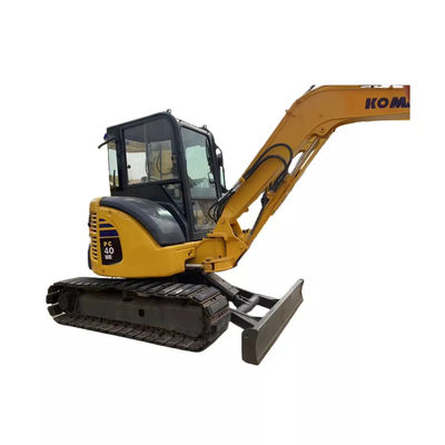 รถขุด Komatsu Pc40mr มือสองขนาดเล็ก 4 ตันสีเหลืองนำเข้าจากญี่ปุ่น