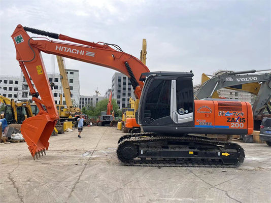 Hitachi Zx200 Excavator ใช้เครื่องจักรขนย้ายดินขนาดกลางของญี่ปุ่น