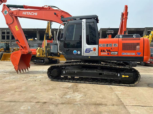 ใช้ Hitachi Zx200 Excavator ใช้ญี่ปุ่น เครื่องขุด 20 ตัน เครื่องขนดิน