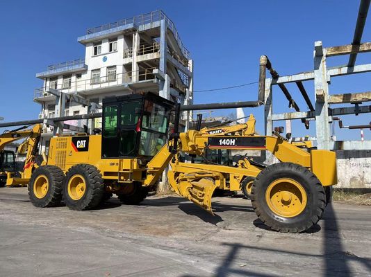 CAT 140H เครื่องปรับขนาดเครื่องยนต์มือสอง Caterpillar 140 เครื่องมือก่อสร้าง