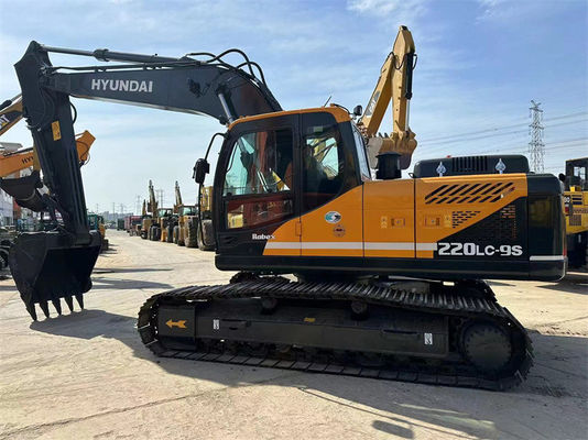 รถขุด Hyundai R220LC-9S มือสอง 22 ตัน เกาหลี รถขุดเหมืองแร่ Hyundai 220 มือสอง