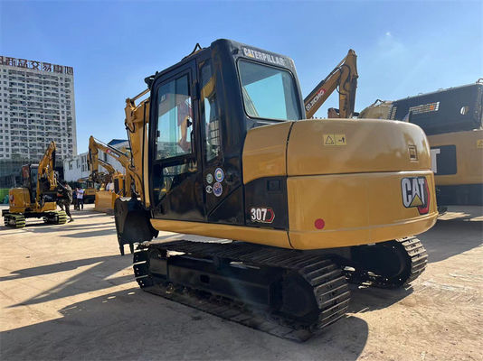ใช้ CAT 307D Excavator 7 ตัน Caterpillar 307 Crawler มินิ Excavator
