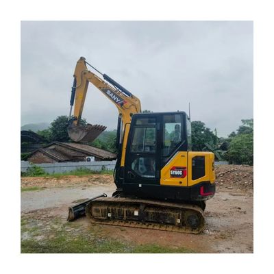 จีน Sany SY60C Pro เครื่องขุดมือสอง 6 ตัน Sany sy60 Mini Digger