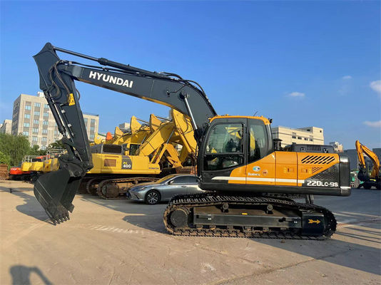 22 ตัน Hyundai R220LC-9S เครื่องขุด Hyundai 220 เครื่องขุดเหมือง