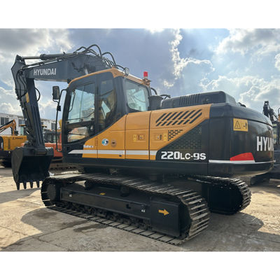 22 ตัน เกาหลี ใช้ Hyundai R220LC-9S Excavator Hyundai 220 Crawler Digger