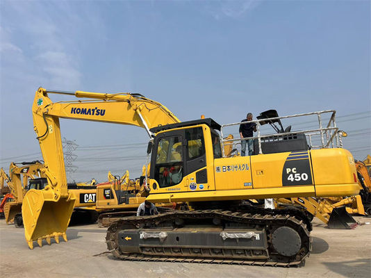 เครื่องขุดเดิมที่ใช้ 45 ตัน Komatsu PC450-8 เครื่องขุดขนาดใหญ่