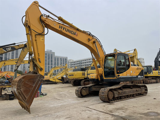เครื่องขุดของ Hyundai 220LC-9S ของเดิมที่มีประสิทธิภาพสูง ใช้แล้ว มีพลังงานเครื่อง 112 KW