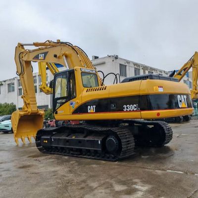 ใช้ Caterpillar 330CL เครื่องขุด Crawler รุ่นที่สอง CAT 330 เครื่องขุดกลาง