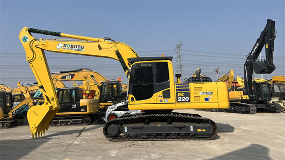ญี่ปุ่นเครื่องขุด Komatsu PC220-8 มือสอง PC200 PC220 PC240 เครื่องขุด