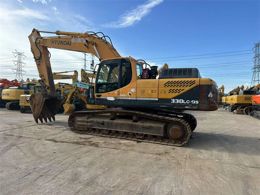 33 ตัน Hyundai 330LC-9S เครื่องขุดมือสอง Hyundai R330 Digger